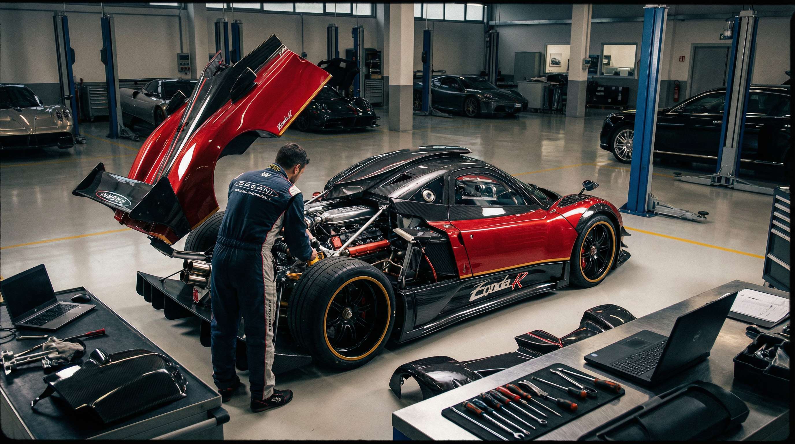 黄色仓库-帕加尼Zonda改装视频